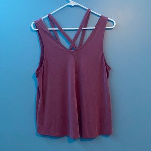 Dusty Rose Colored Tank Top with Double Strap